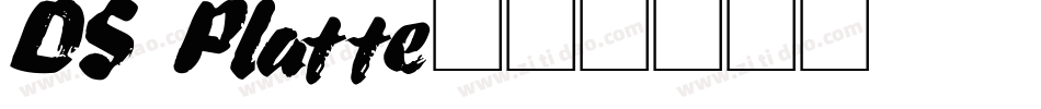 DS Platte字体转换